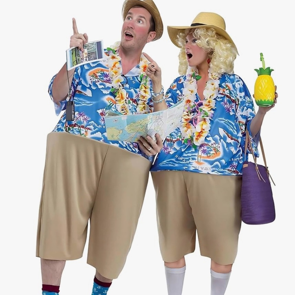 Hawaiian Tourist Costume Set